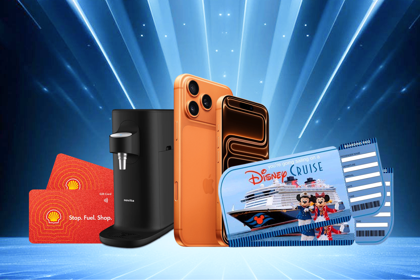 Grand Draw Prizes - Disney Cruise Tickets, iPhone 17 and more